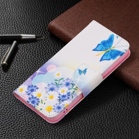 Чохол-книжка Colored Drawing Pattern для Samsung Galaxy S22 5G - Butterfly Love