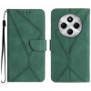 Чехол-книжка Stitching Embossed Leather для Redmi 14C 4G/Poco C75/Redmi A4 5G / 5G Global - зеленый