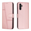 Чехол-книжка Stitching Calf Texture для Samsung Galaxy A25 5G - розовое золото