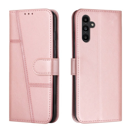 Чехол-книжка Stitching Calf Texture для Samsung Galaxy A25 5G - розовое золото