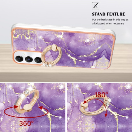 Чехол Electroplating with Ring Holder для Samsung Galaxy A05s