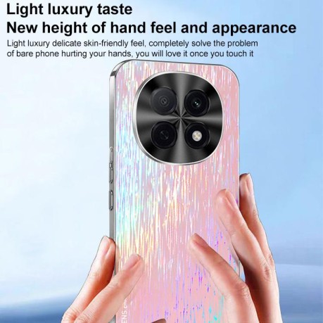 Противоударный чехол Dazzling Acrylic Shockproof на OPPO A5 Pro - белый