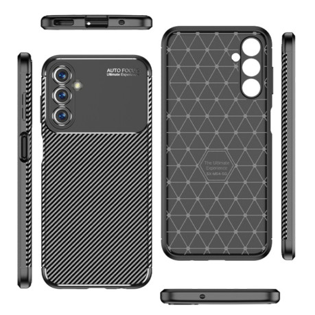 Ударозахисний чохол HMC Carbon Fiber Texture для Samsung Galaxy M54 - чорний