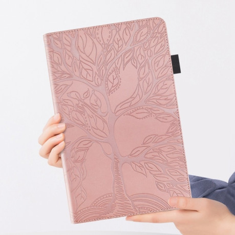 Чехол-книжка Tree Life Series Embossed Leather для Xiaomi Pad 7 / 7 Pro - розовое золото