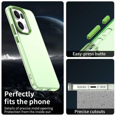 Противоударный чехол Candy Series для OPPO Reno13 Pro 5G Global - зеленый