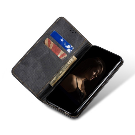 Чехол книжка Denim Texture Casual Style на Samsung Galaxy S23+Plus 5G - черный