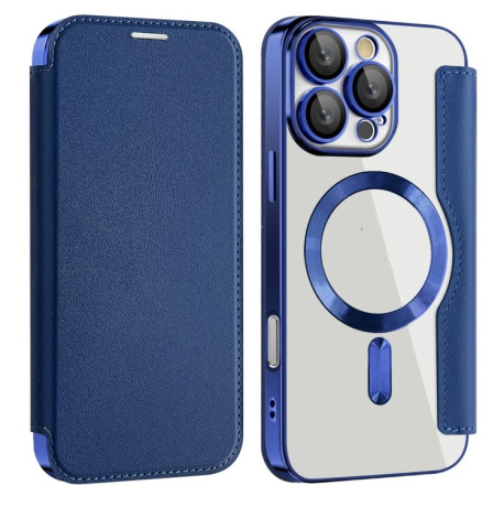 Чохол-книжка Shield MagSafe RFID Anti-theft Leather для iPhone 16 Pro - синій