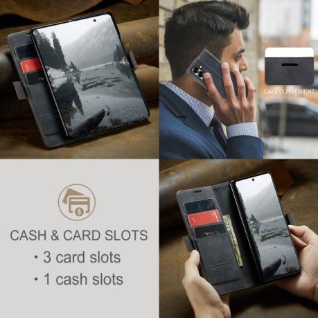 Чехол-книжка CaseMe-013 Multifunctional на Samsung Galaxy Fold 7 - черный