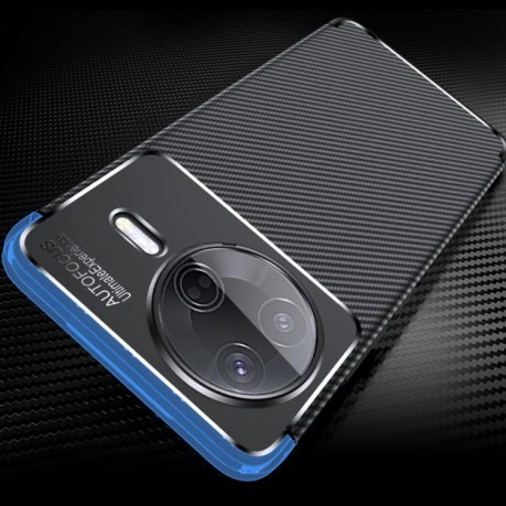 Ударозащитный чехол HMC Carbon Fiber Texture на Xiaomi Poco F7 Pro 5G - черный