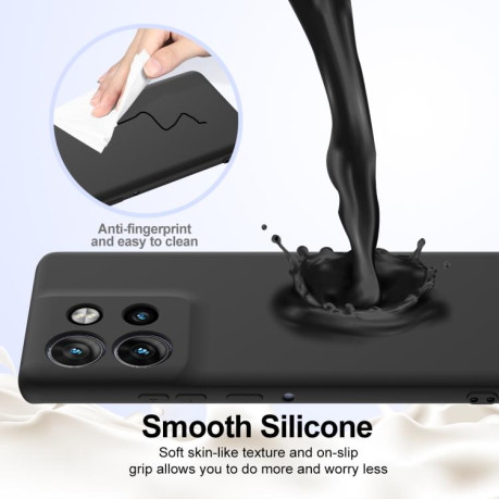 Силіконовий чохол Shockproof Silicone Magsafe для Motorola Edge 50 Neo/Moto S50 - чорний