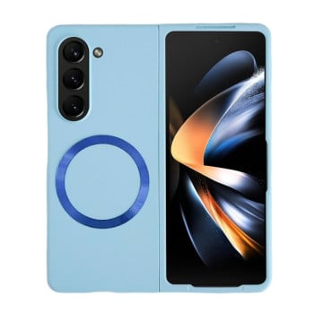 Противоударный чехол Skin Feel Magsafe Magnetic для Samsung Galaxy Fold 5 - голубой