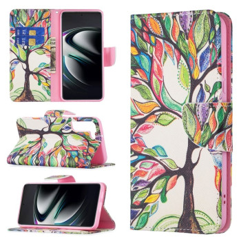 Чохол-книжка Colored Drawing Pattern Samsung Galaxy S22 Plus 5G - Tree Life