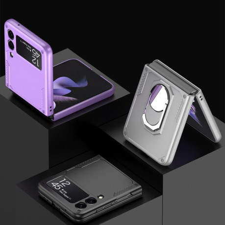 Противоударный чехол GKK Foldable для Samsung Galaxy Z Flip3 5G - фиолетовый
