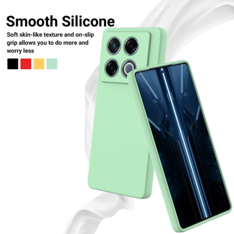 Силиконовый чехол Solid Color Liquid Silicone на Infinix GT 20 Pro - зеленый