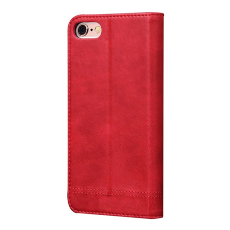 Шкіряний чохол-книжка Retro Crazy Horse Texture на iPhone 6 Plus/ 6s Plus - червоний