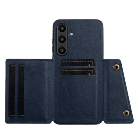 Противоударный чехол Double Buckle для Samsung Galaxy A36 5G - синий