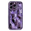 Противоударный чехол Electroplating Meteorite Texture для iPhone 15 Pro Max - фиолетовый