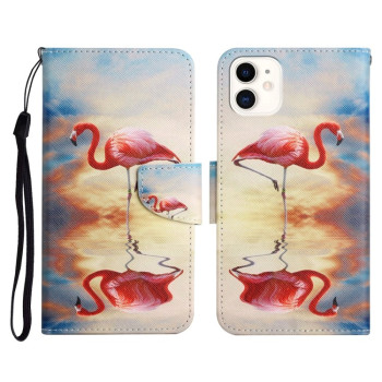 Чохол-книжка Painted Pattern для iPhone 11 - Flamingo