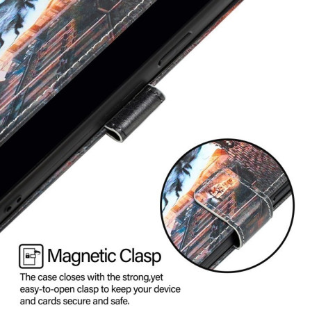 Чохол-книжка Colored Drawing Pattern Plain Weave Leather для Xiaomi 14T Pro - Cats And Tigers