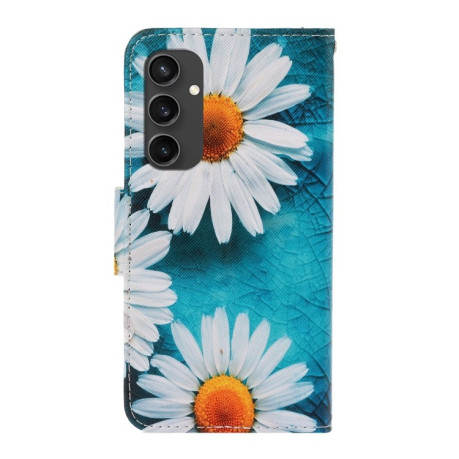 Чохол-книжка Colored Drawing Pattern для Samsung Galaxy S24 FE 5G - Daisy