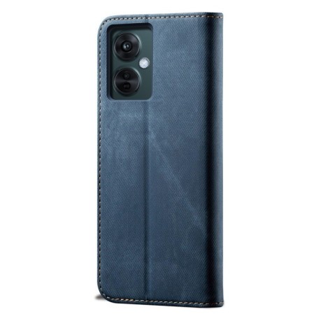 Чохол книжка Denim Texture Casual Style на Vivo Y36 5G/4G - синій