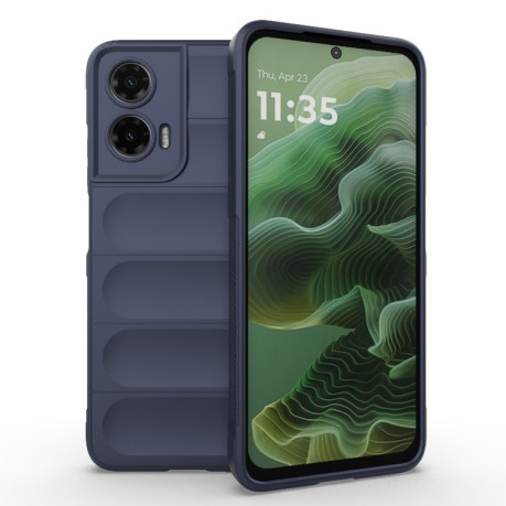 Силиконовый чехол Magic Flannel для Motorola Moto G35 5G Global - синий
