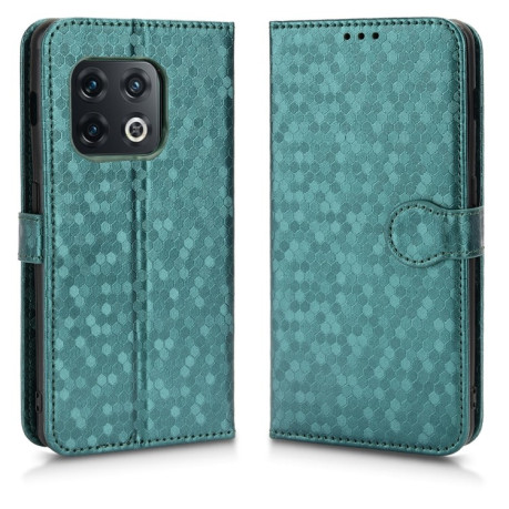 Чехол-книжка Honeycomb Dot для OnePlus 10 Pro 5G - зеленый