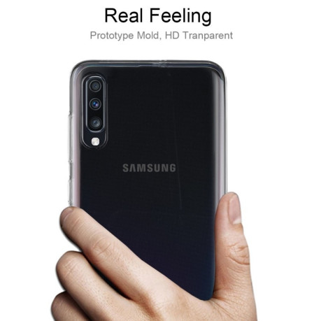 Ультратонкий силиконовый чехол 0.75mm на  Samsung Galaxy A70- прозрачный