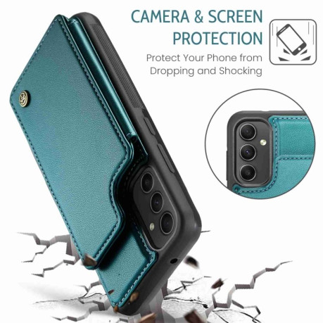 Чехол CaseMe C22 Card Slots Holder RFID Anti-theft для Samsung Galaxy A54 5G - синий