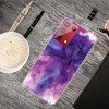 Протиударний чохол Marble Pattern для Samsung Galaxy S21 Ultra - Abstract Purple