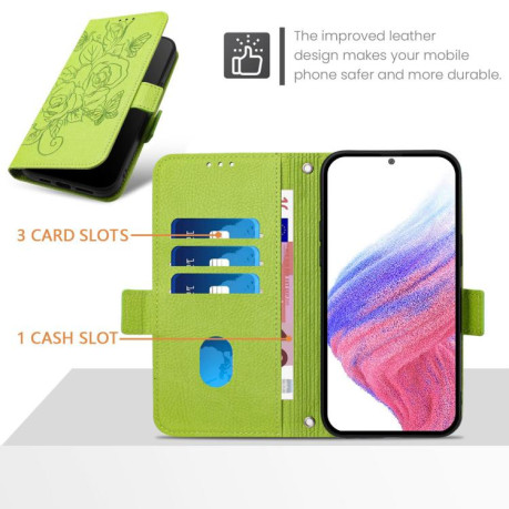 Чохол-книжка Magnetic RFID Anti-theft Leather для OPPO Reno13 F/Reno13 FS- зелений