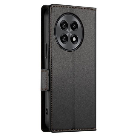 Чехол-книжка Side Buckle Magnetic Frosted Leather для OnePlus 13R/Ace 5/Ace 5 Pro - черный