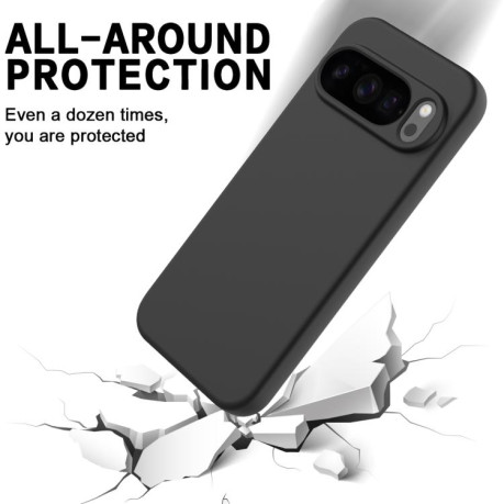 Силиконовый чехол Solid Color Liquid Silicone на Google Pixel 10 Pro XL - черный