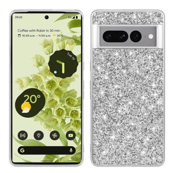 Ударозахисний чохол Glittery Powder на Google Pixel 8 Pro - сріблястий