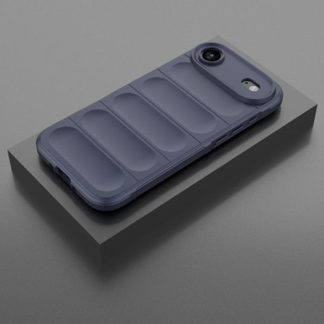 Силиконовый чехол Magic Flannel для iPhone Air - синий