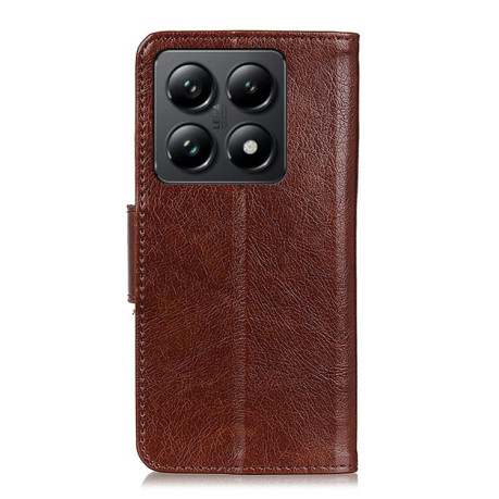 Чохол-книжка Mirren Crazy Horse для Xiaomi 14T Pro - коричневий