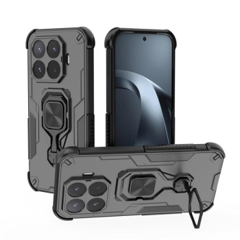 Противоударный чехол Metal Kickstand TPU Hybrid PC на Xiaomi 17T 5G — черные