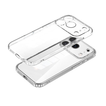 Прозорий чохол Sulada Crystal-Coated із пластику і силікону на iPhone 18 Pro Max — прозорий