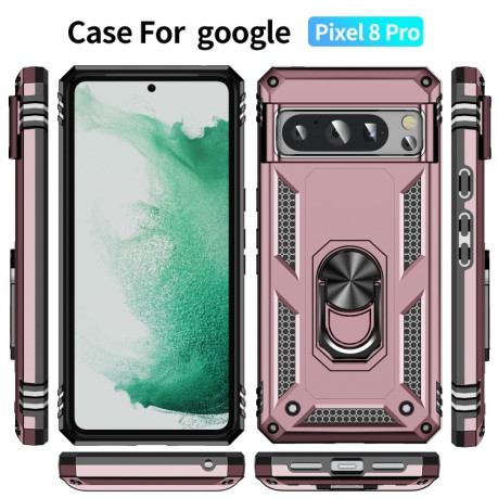 Протиударний чохол HMC 360 Degree Rotating Holder для Google Pixel 8 Pro - рожеве золото