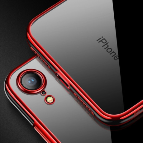 Ударозащитный силиконовый чехол CAFELE на iPhone XR-красный
