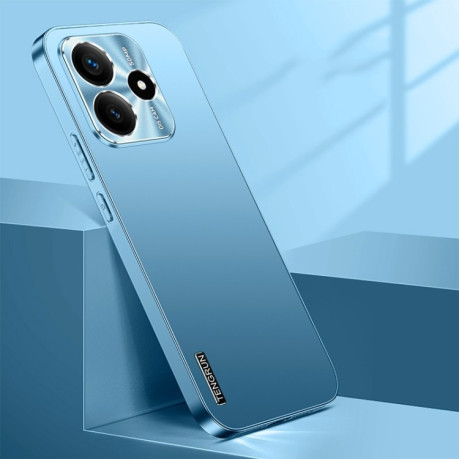 Противоударный чехол Streamer Series Micro Frosted Metal Paint PC для Xiaomi Redmi Note 14 5G - голубой