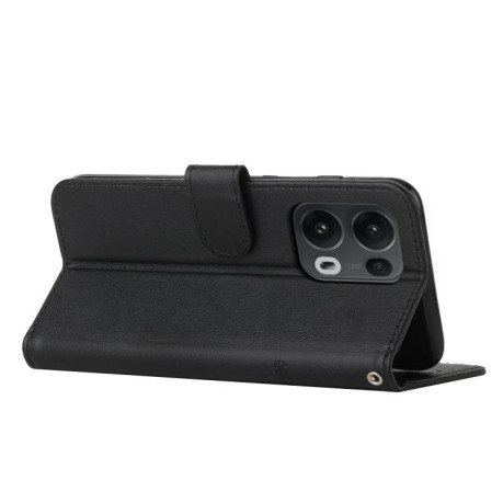 Чохол-книжка Stitching Calf Texture для OPPO Reno13 Pro 5G Global - чорний
