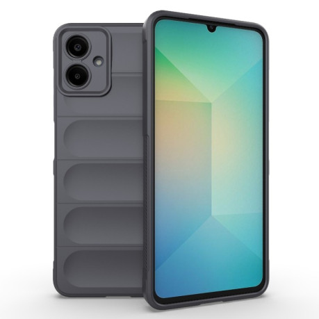Силиконовый чехол Magic Flannel для Samsung Galaxy A06 4G - темно-серый