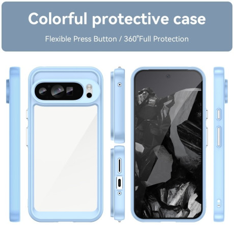 Протиударний чохол Colorful Acrylic Series для Google Pixel 9 Pro XL - синій