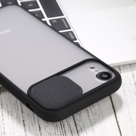 Противоударный чехол Sliding Camera для iPhone XR - черный