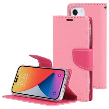 Чехол-книжка Mercury Goospery Magnetic Black для iPhone 14 Pro - розовый