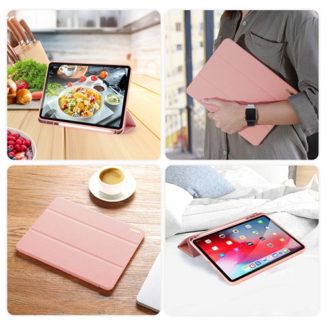 Протиударний чохол-книжка DUX DUCIS DOMO Series на iPad Air 10.9 2022/2020 - рожевий