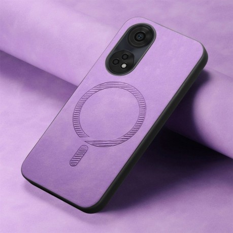 Чехол Retro Magsafe Magnetic на OPPO A3 Pro - фиолетовый