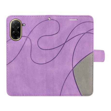 Чехол-книжка Dual-color Splicing Flip Leather для Xiaomi Redmi  A5 4G 173.3mm - фиолетовый