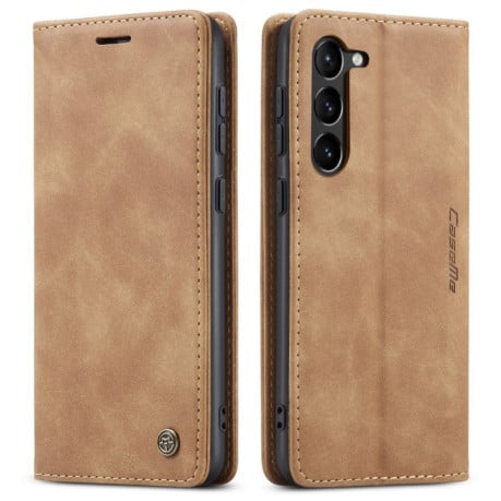Кожаный чехол CaseMe-013 Multifunctional на Samsung Galaxy S23+Plus 5G - коричневый